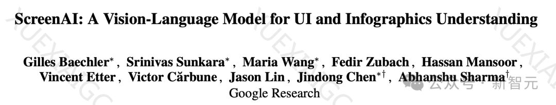 谷歌发布最新「读屏」AI!PaLM 2-S自动生成数据,多项理解任务刷新SOTA