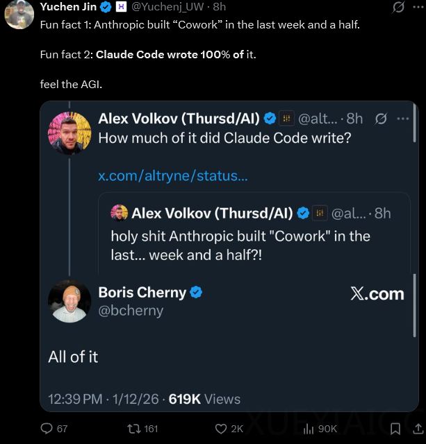 革了程序员再革打工人：Anthropic发布Cowork，Claude Code走进数字办公自动化