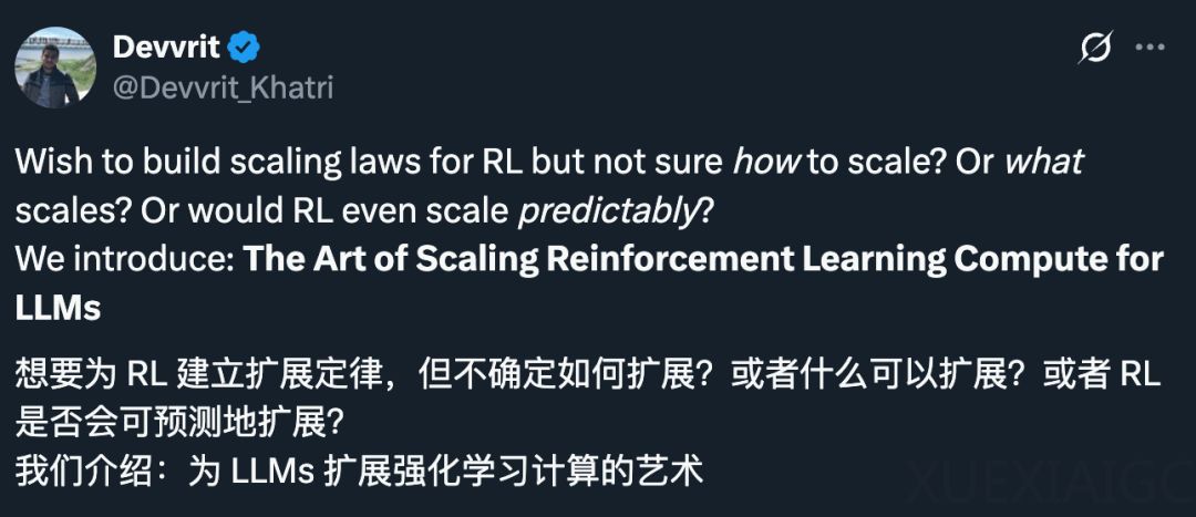 Meta用40万个GPU小时做了一个实验,只为弄清强化学习Scaling Law