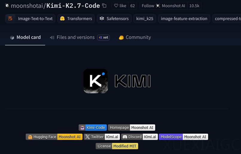 Kimi K2.7 Code 开源，代码能力全面提升，token 省30%
