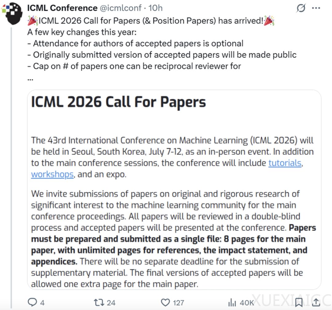 ICML 2026新规「避坑」指南：参会非必须、原稿将公开、互审设上限