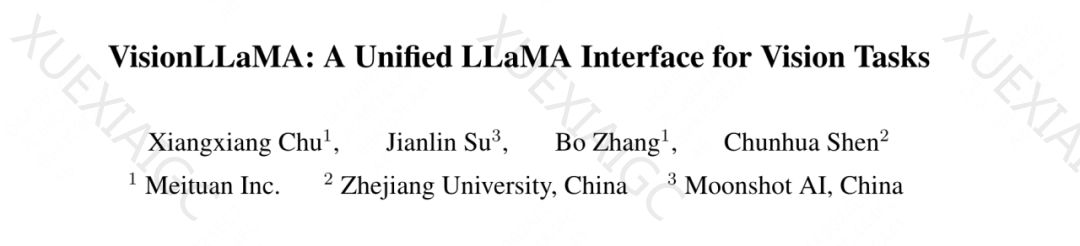 全面超越ViT,美团、浙大等提出视觉任务统一架构VisionLLAMA