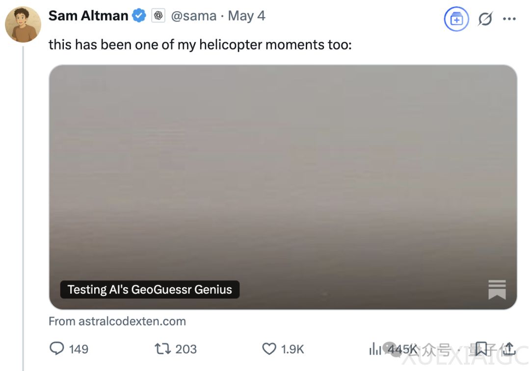 o3一张图锁定地球表面坐标,AI看图猜地点战胜人类大师,奥特曼:这是我的「直升机」时刻