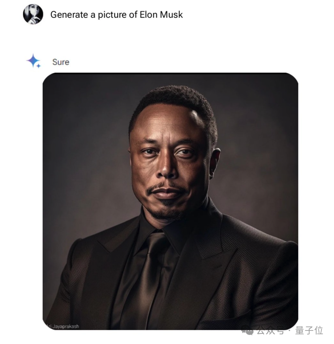谷歌Gemini离谱翻车,马斯克被大黑特黑