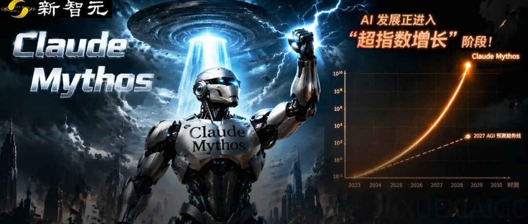 刚刚，Claude Mythos打爆AI评测天花板！超指数狂飙，2027奇点加速
