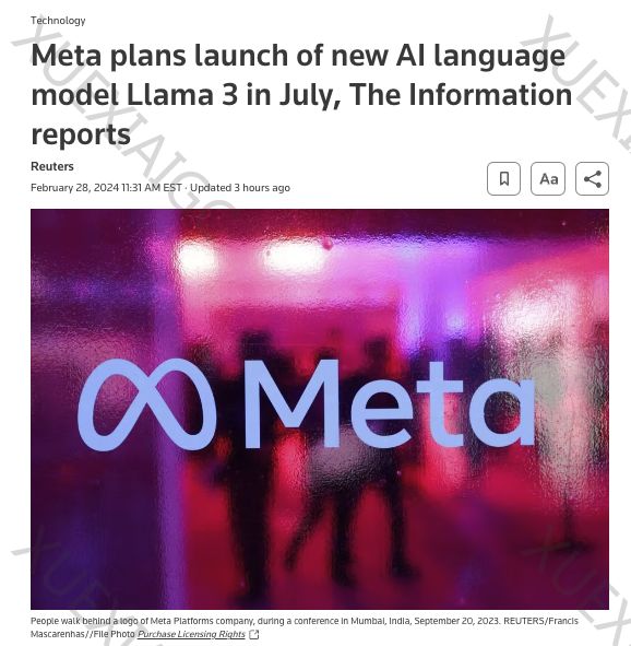 LLaMa 3或将推迟到7月发布,剑指GPT-4,从Gemini吸取教训