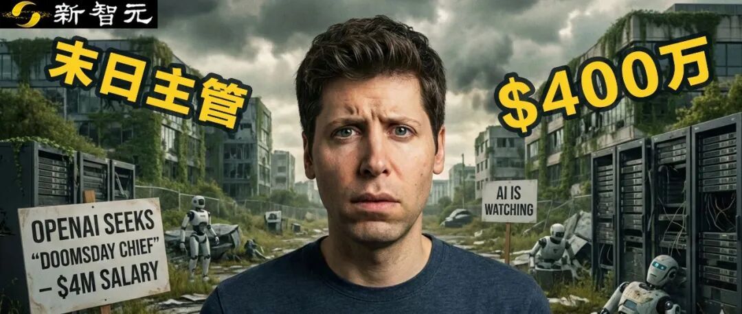 Ilya闹翻，奥特曼400万年薪急招「末日主管」！上岗即「地狱模式」