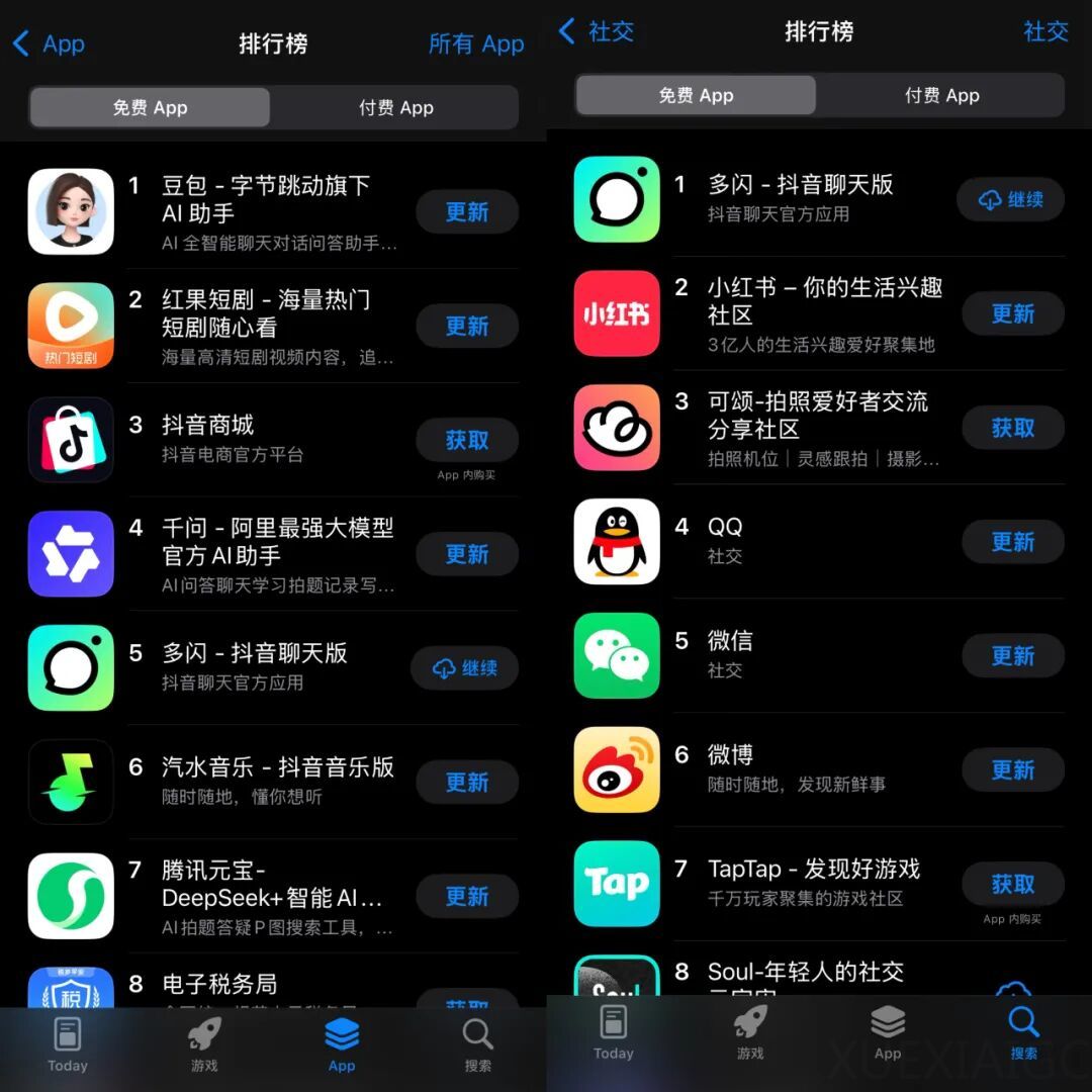 字节这个「消失」了几年的 App，悄悄杀回苹果商城排行榜