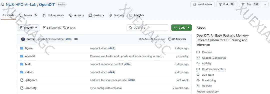 想训练类Sora模型吗?尤洋团队OpenDiT实现80%加速