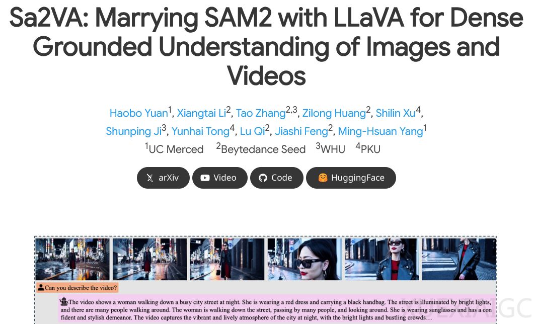 字节用LLaVA + SAM-2抢先实现了SAM-3,用概念分割,无需位置标注