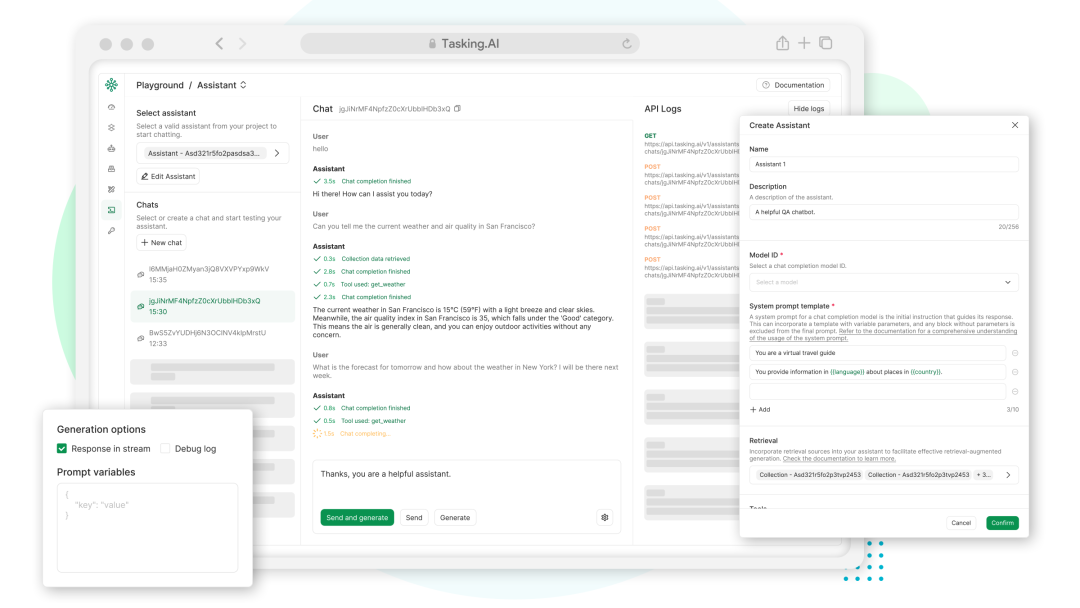 TaskingAI:比LangChain更好的AI原生应用开发平台,不懂技术也能轻松开发大模型应用