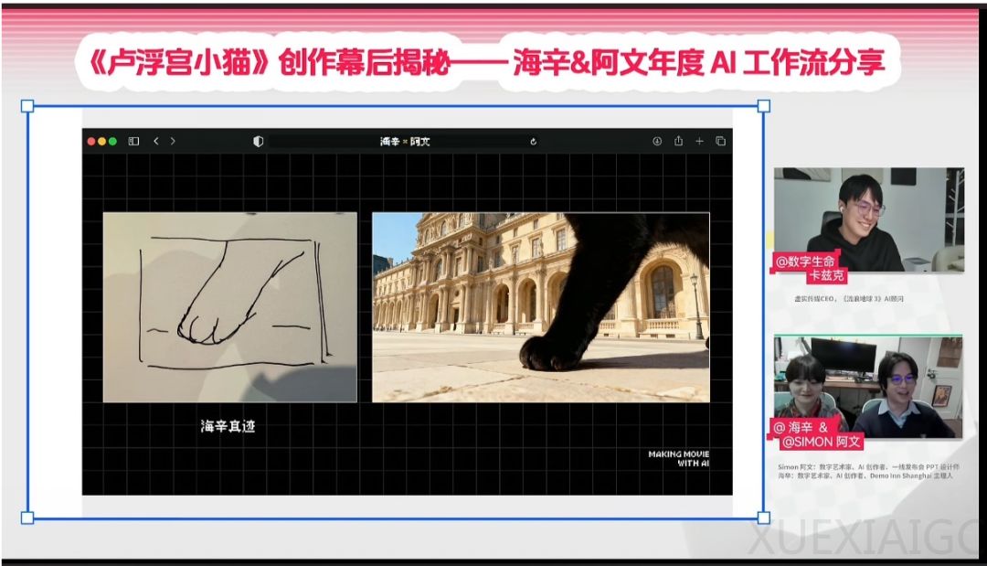 火爆全网的《卢浮宫小猫》AI视频万字创作心得分享，这可能是他们最毫无保留的一次。