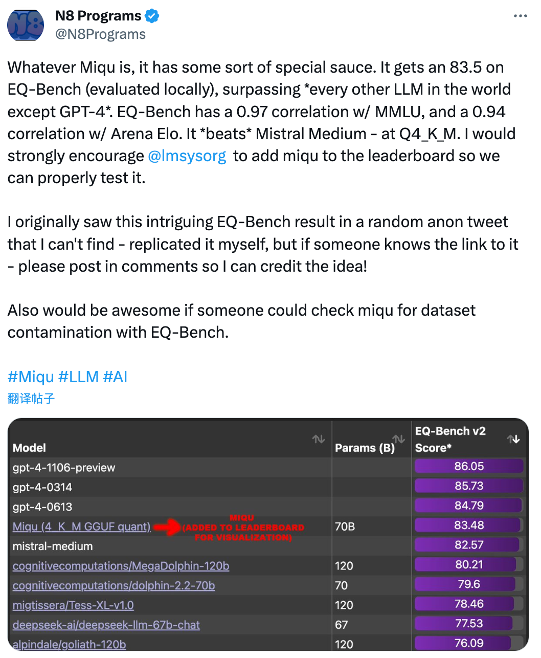 2月第一个重磅消息,Mistral CEO确认新模型性能接近GPT-4