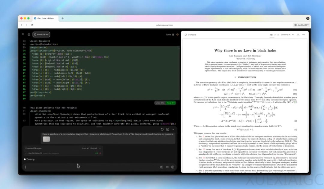 像Vibe Coding一样写论文！OpenAI发布免费科研写作平台