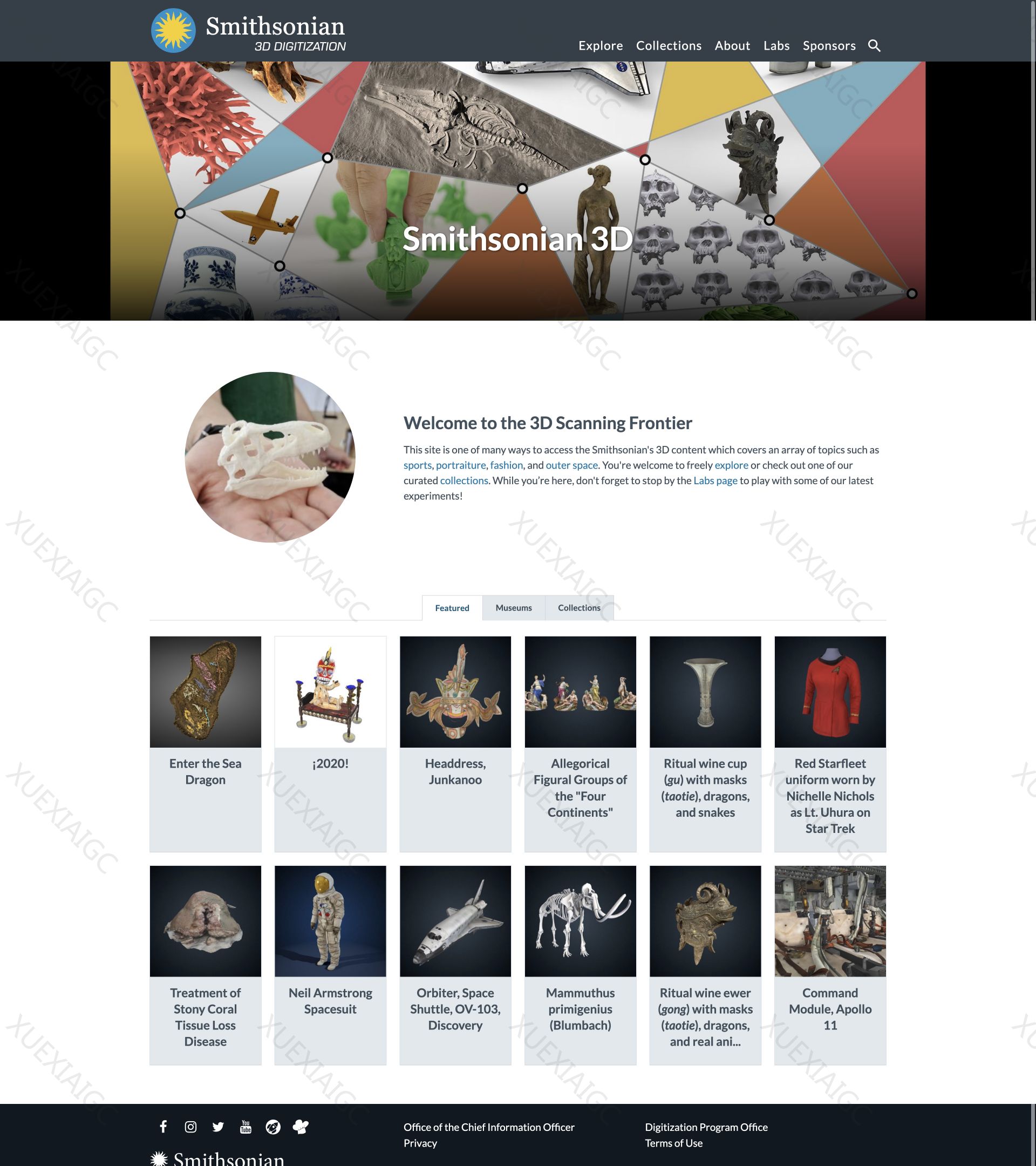 Smithsonian 3D-3D 模型文件