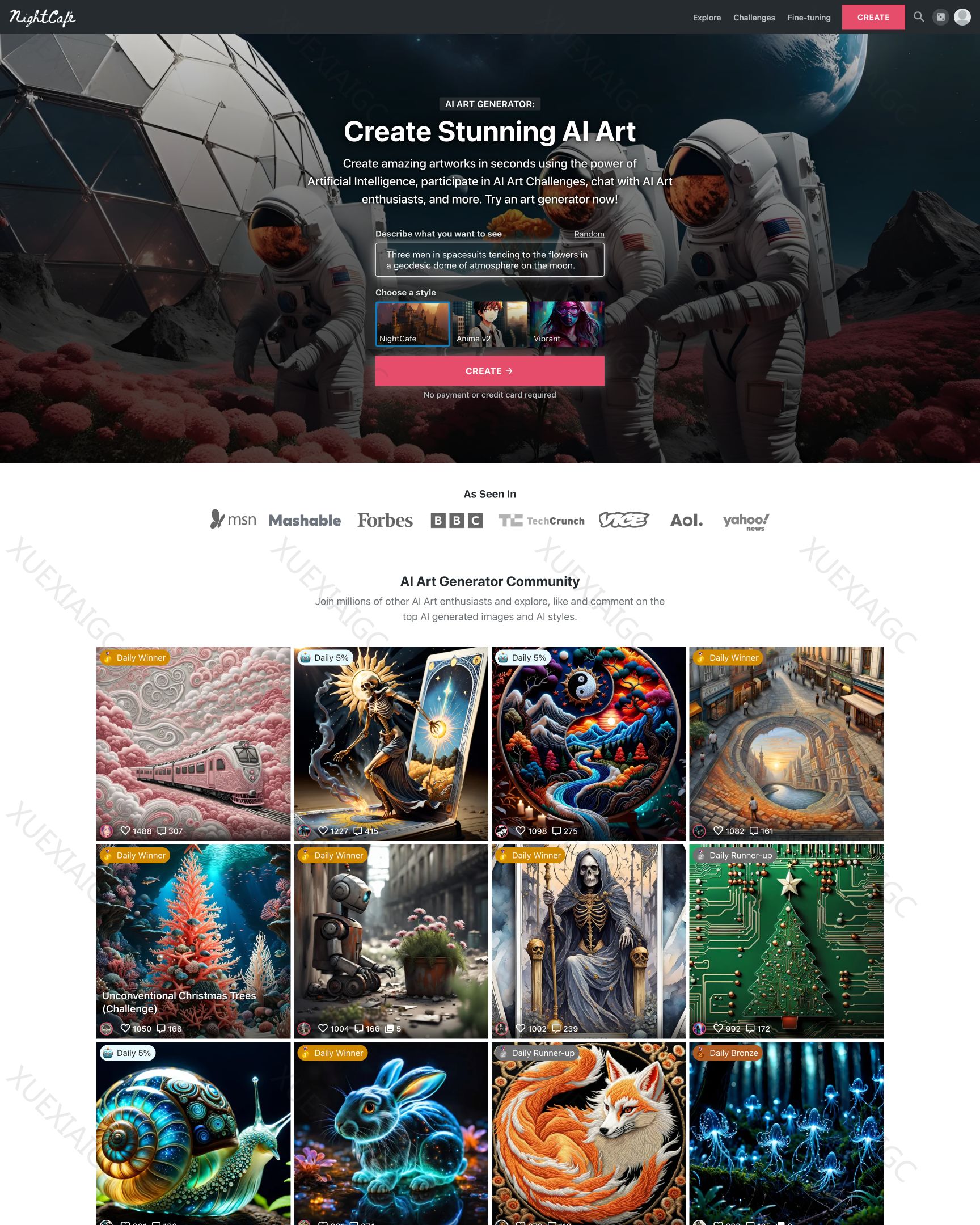 NightCafe Creator-绘画艺术图片