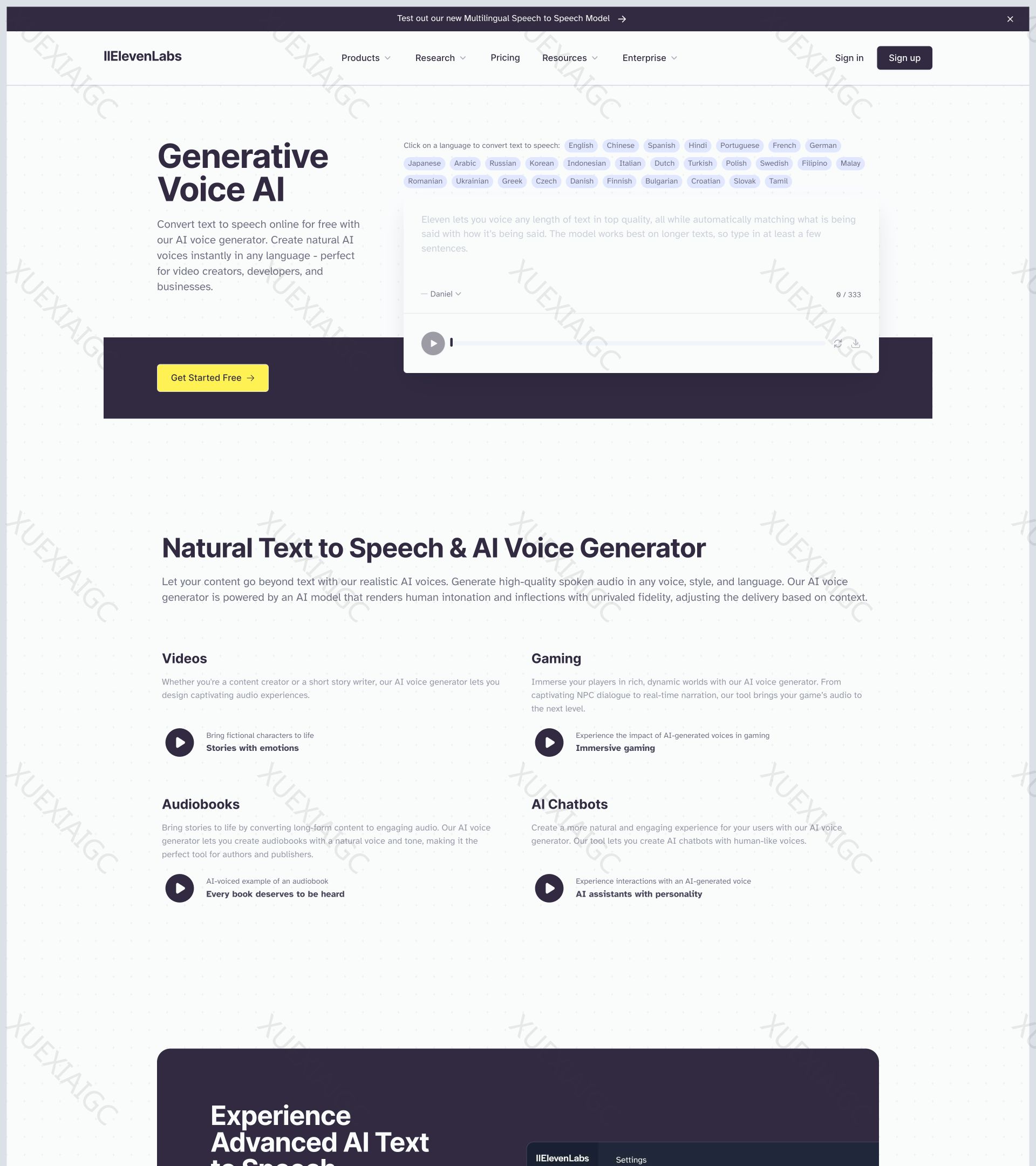 AI Voice Generator & Text to Speech | ElevenLabs