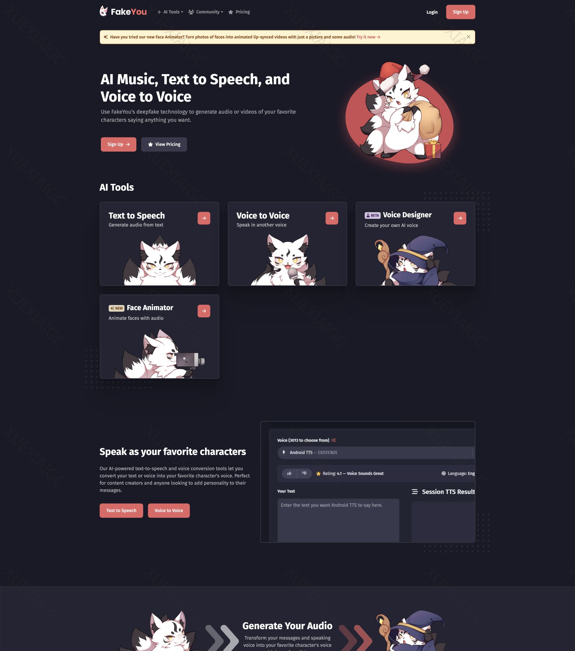 FakeYou-文本到语音生成器