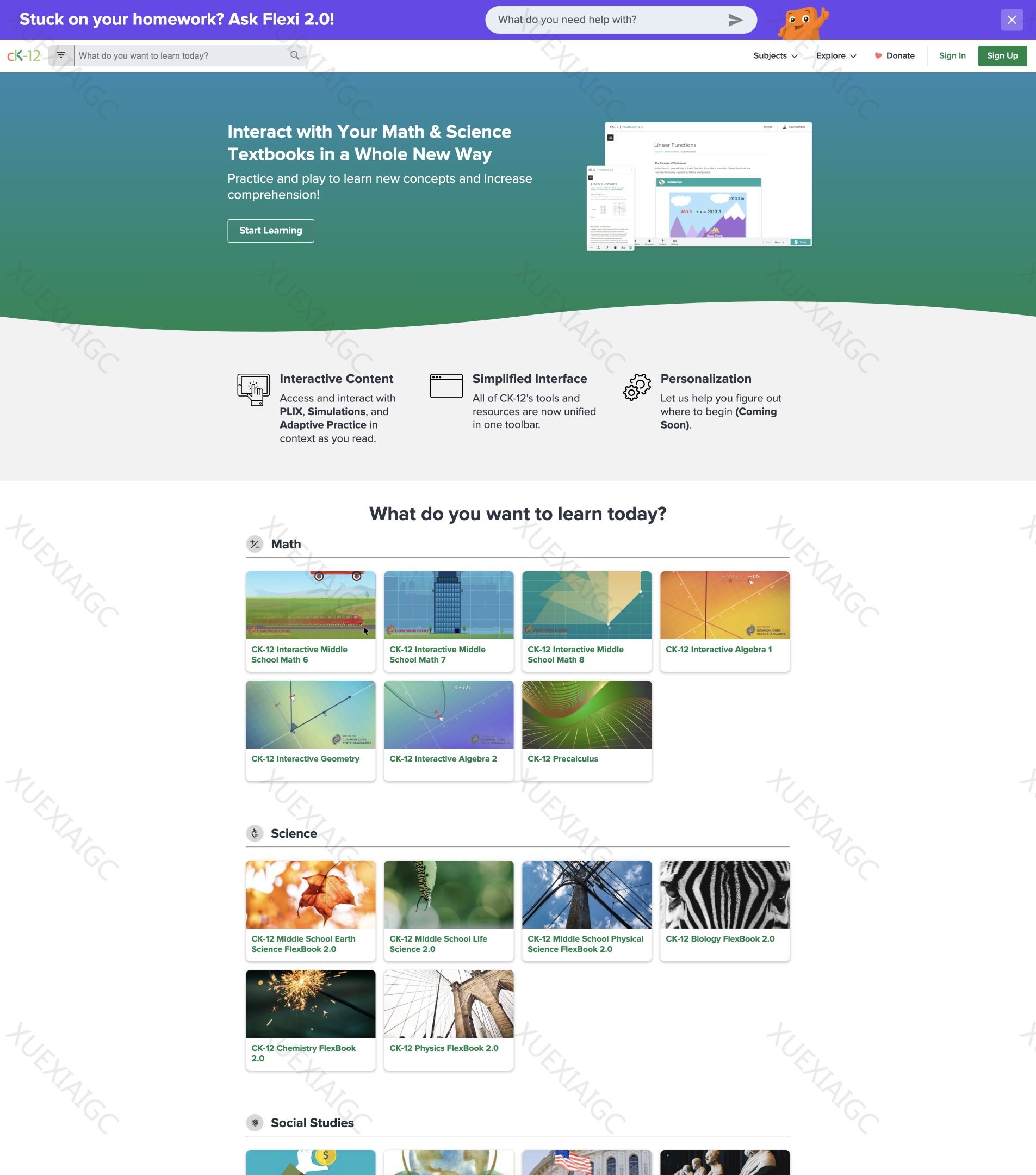 CK-12-多模式学习平台