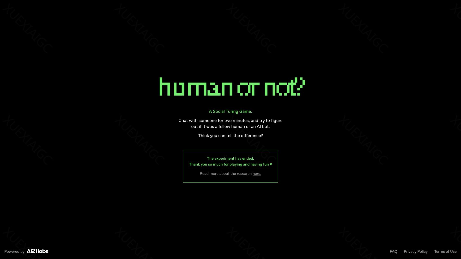 Human or Not?