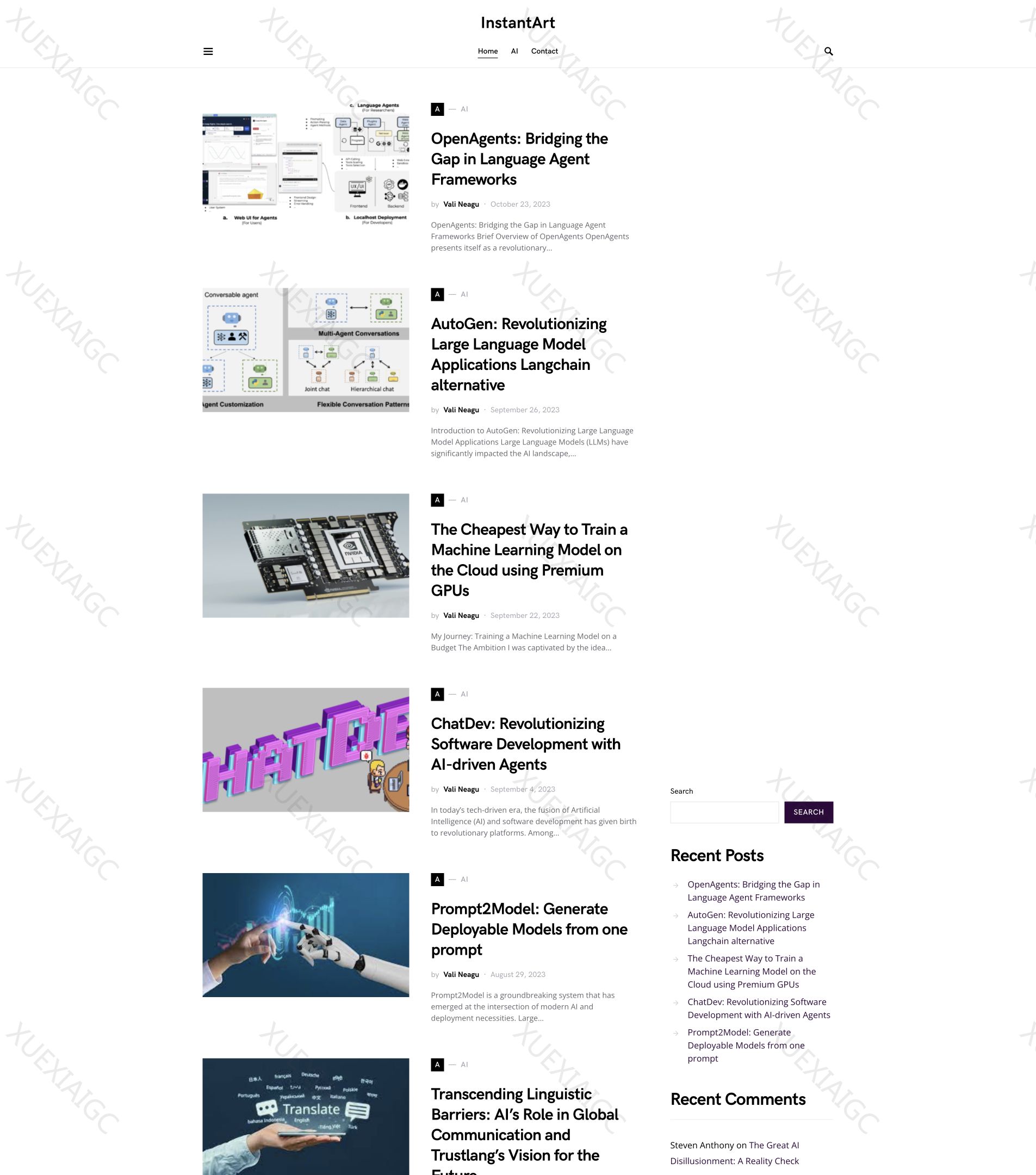 InstantArt-AI艺术生成