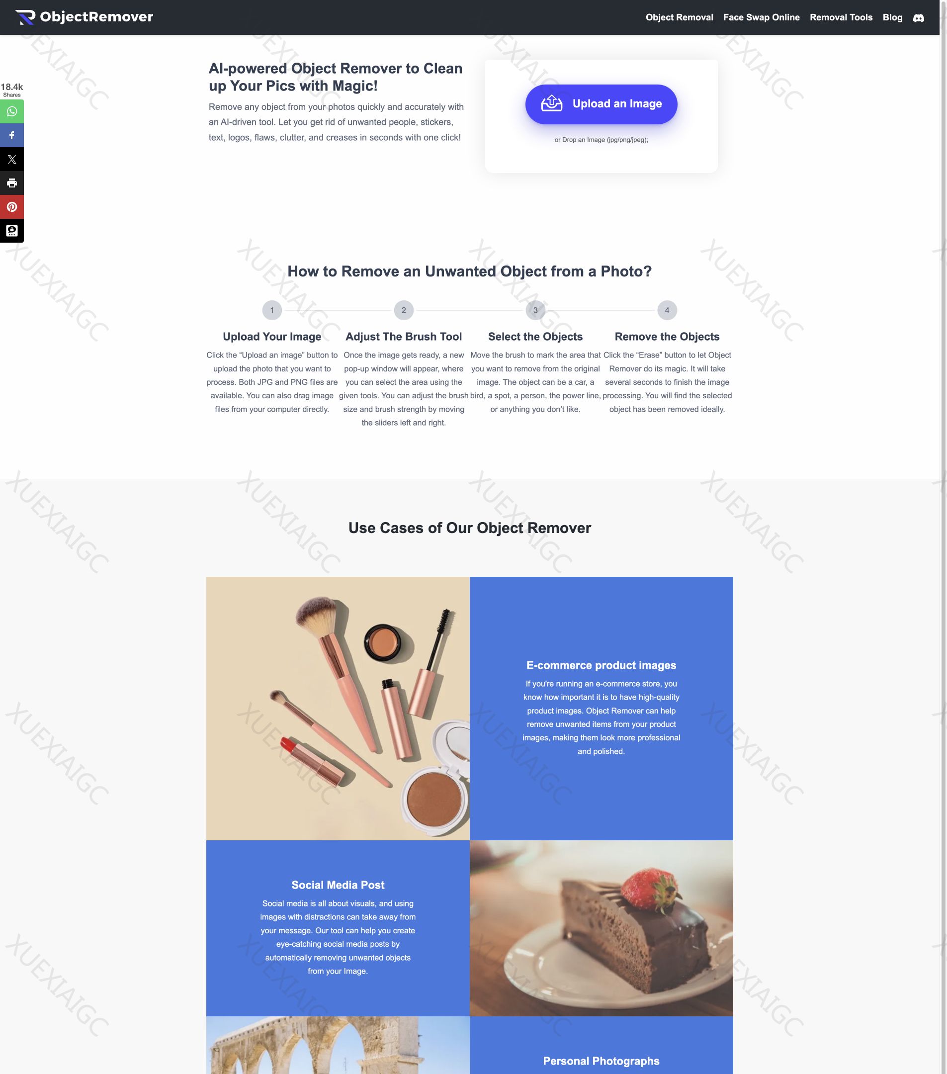 Image Cleaner-免费的AI在线图像清理工具