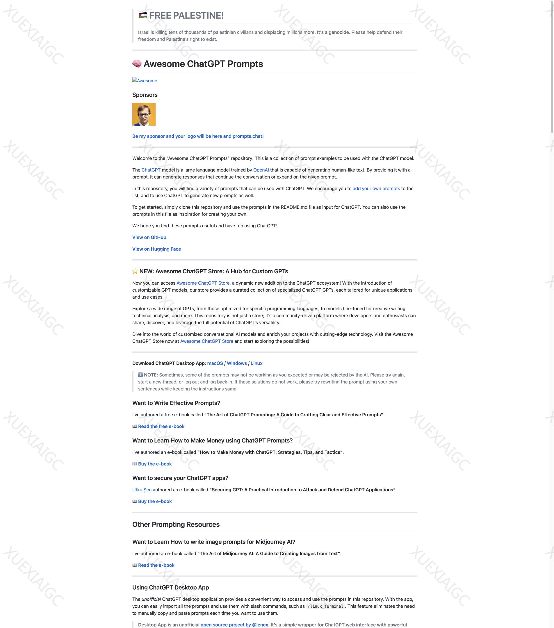 Awesome ChatGPT Prompts