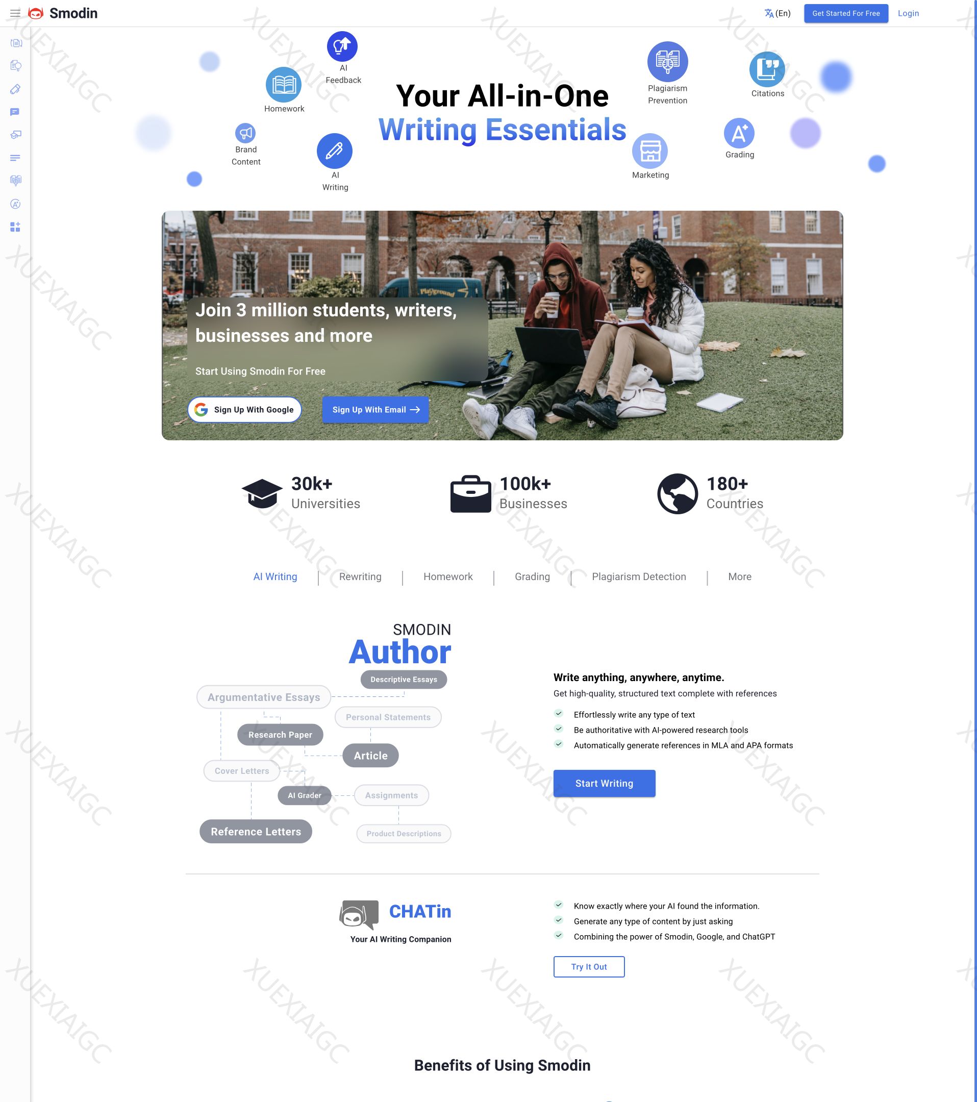 Smodin-多语言写作辅助