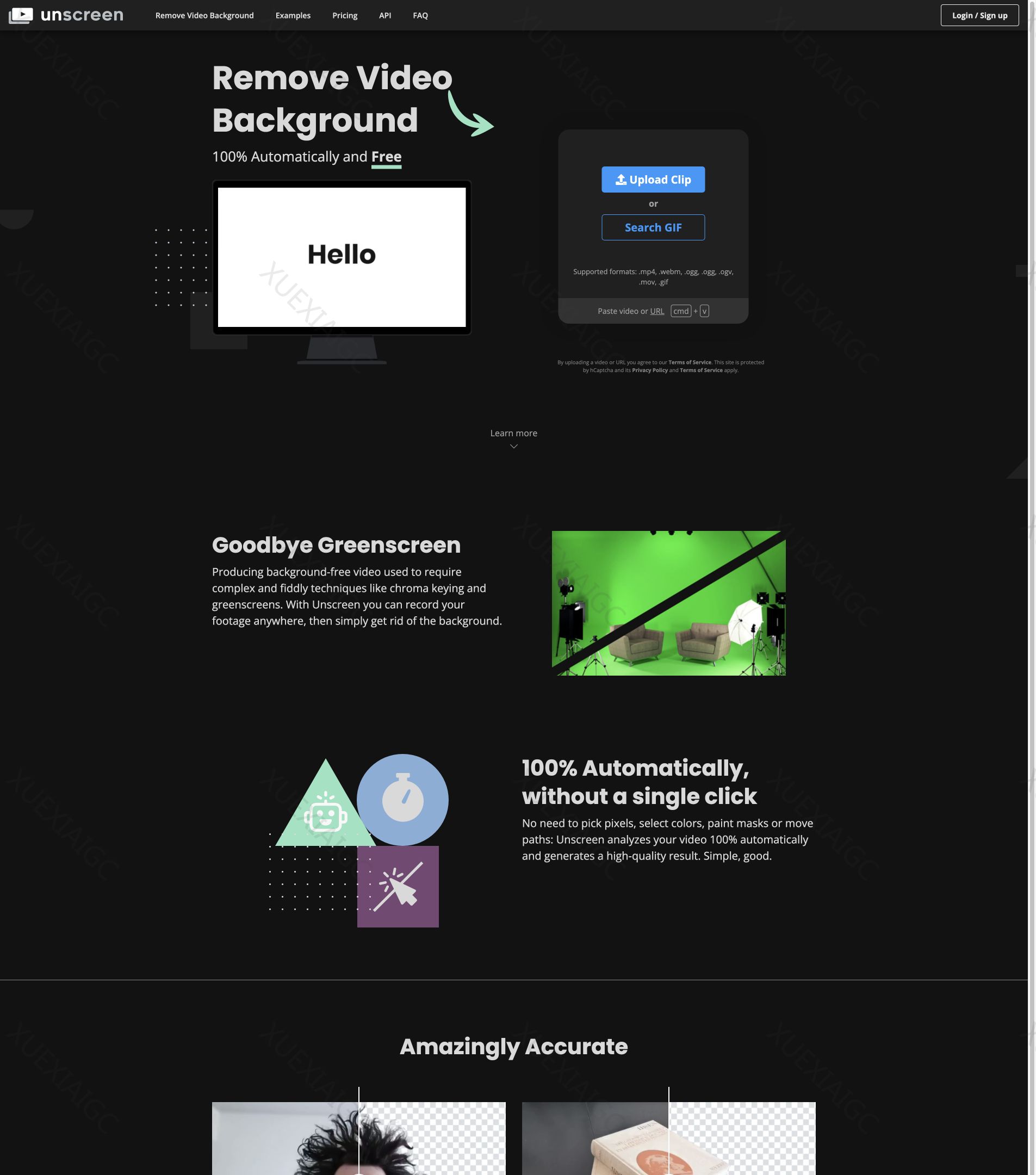 Unscreen-免费视频抠图