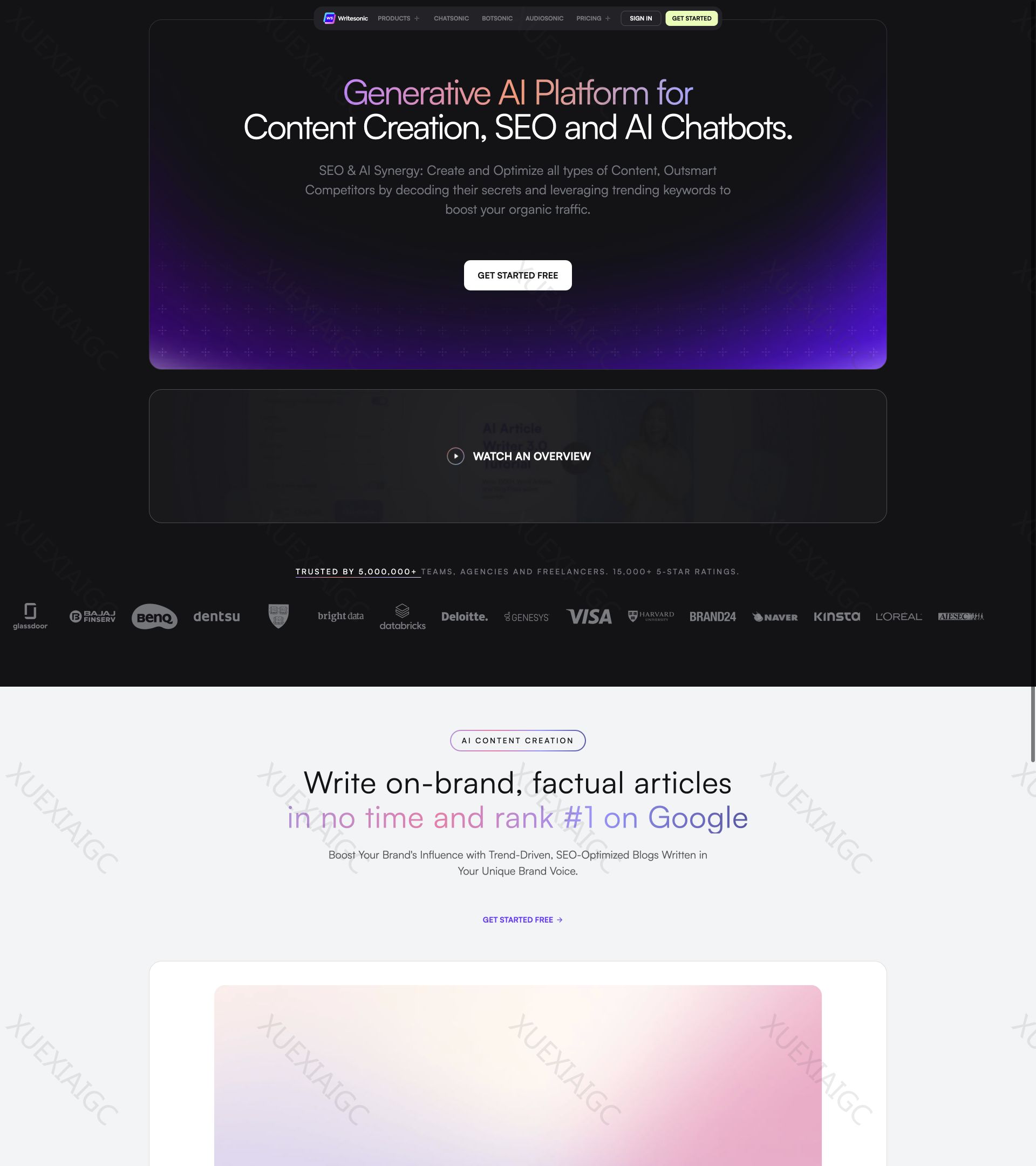 Writesonic-AI写作工具